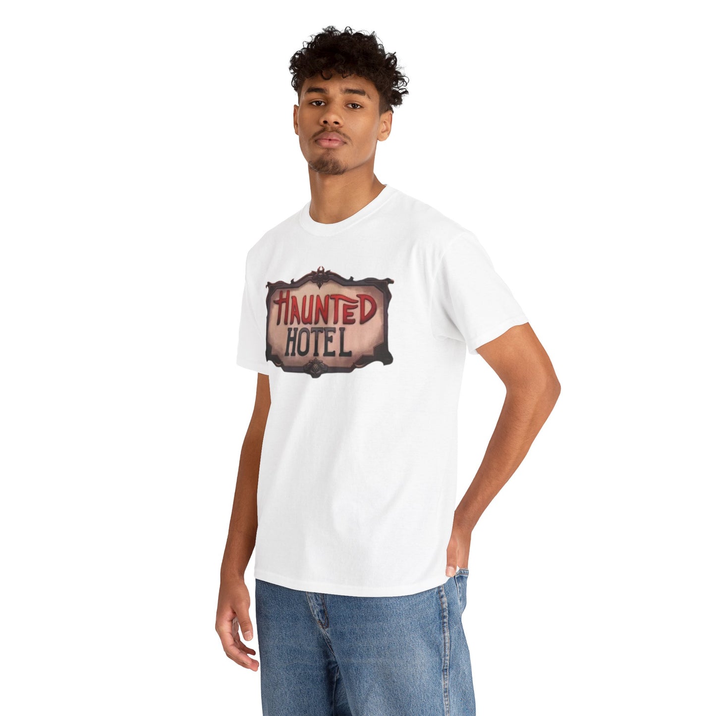 Haunted Hotel Logo T-Shirt White