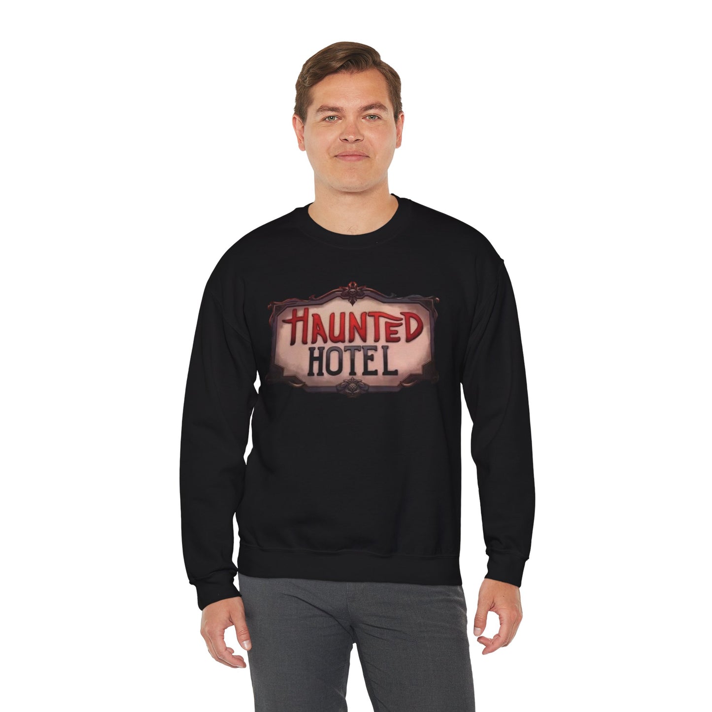 Haunted Hotel Logo Sweatshirt Black