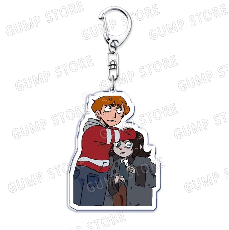 Haunted Hotel Abaddon & Esther Keychain