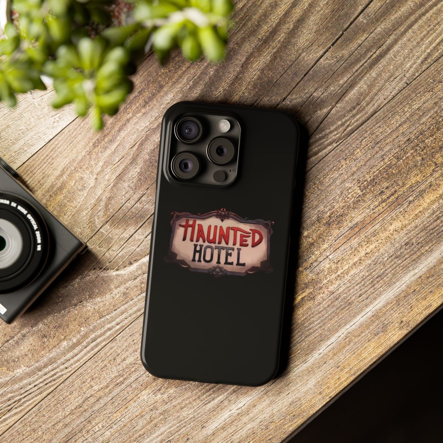Haunted Hotel iPhone Logo Case Black