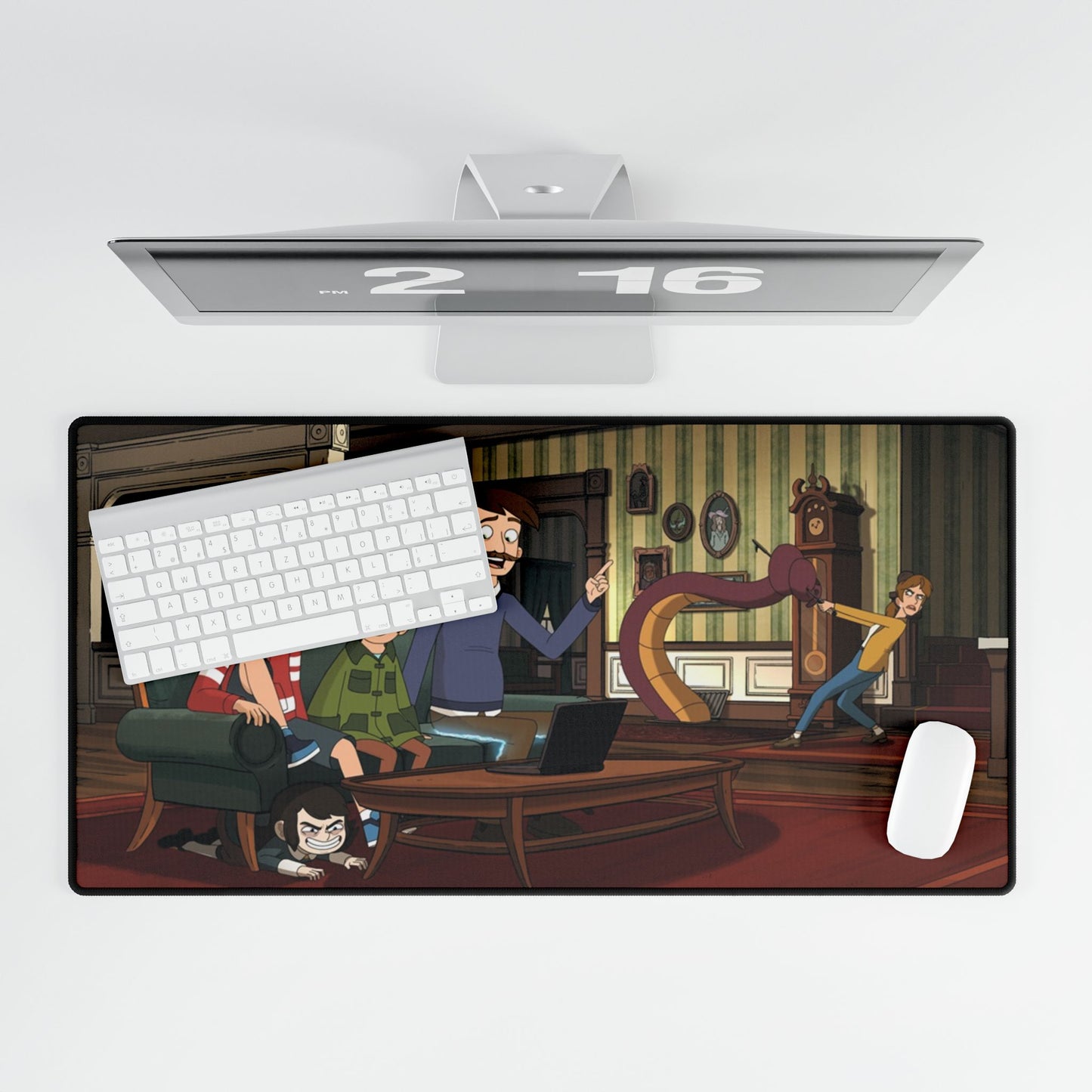 Haunted Hotel Family Desk Mat