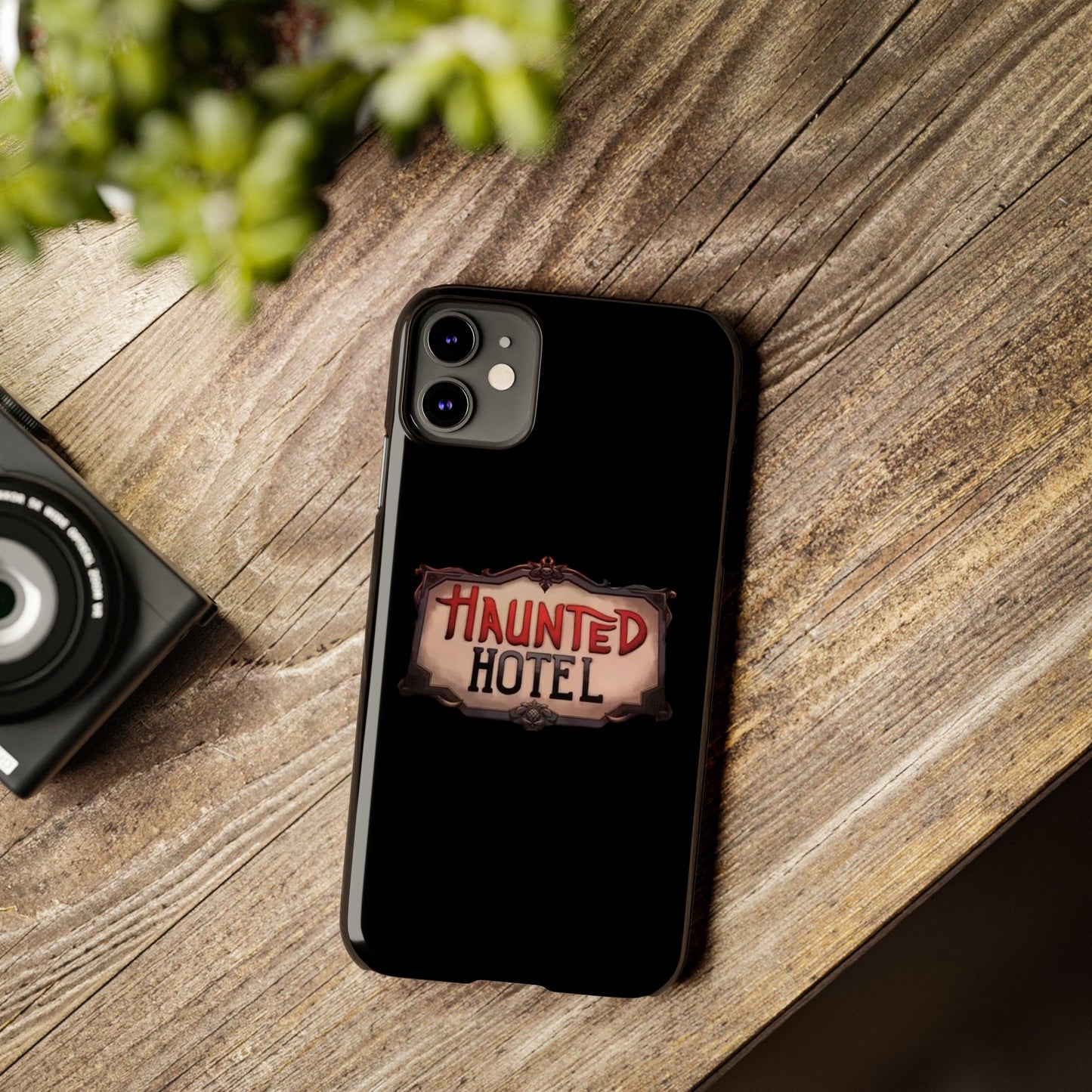 Haunted Hotel iPhone Logo Case Black