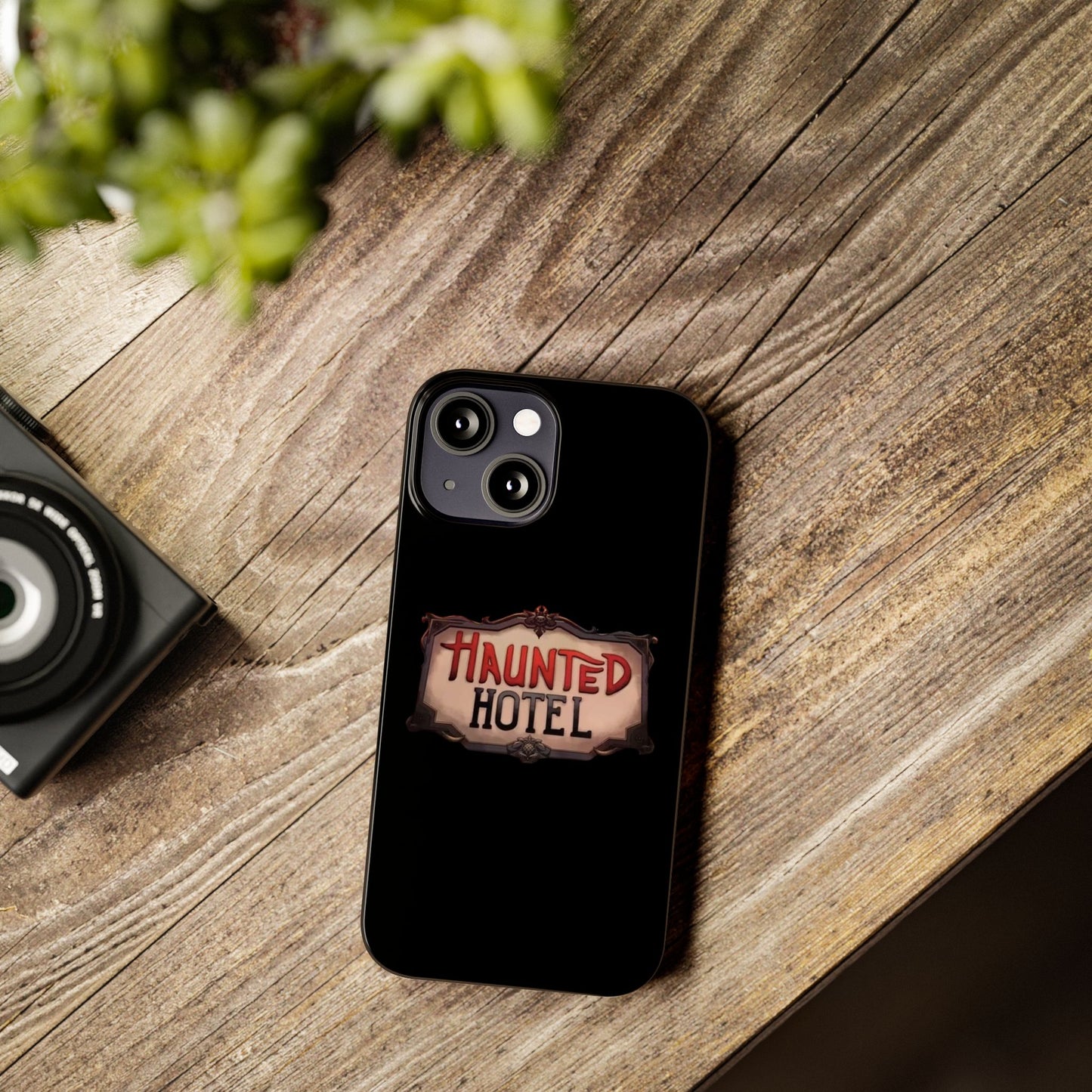 Haunted Hotel iPhone Logo Case Black