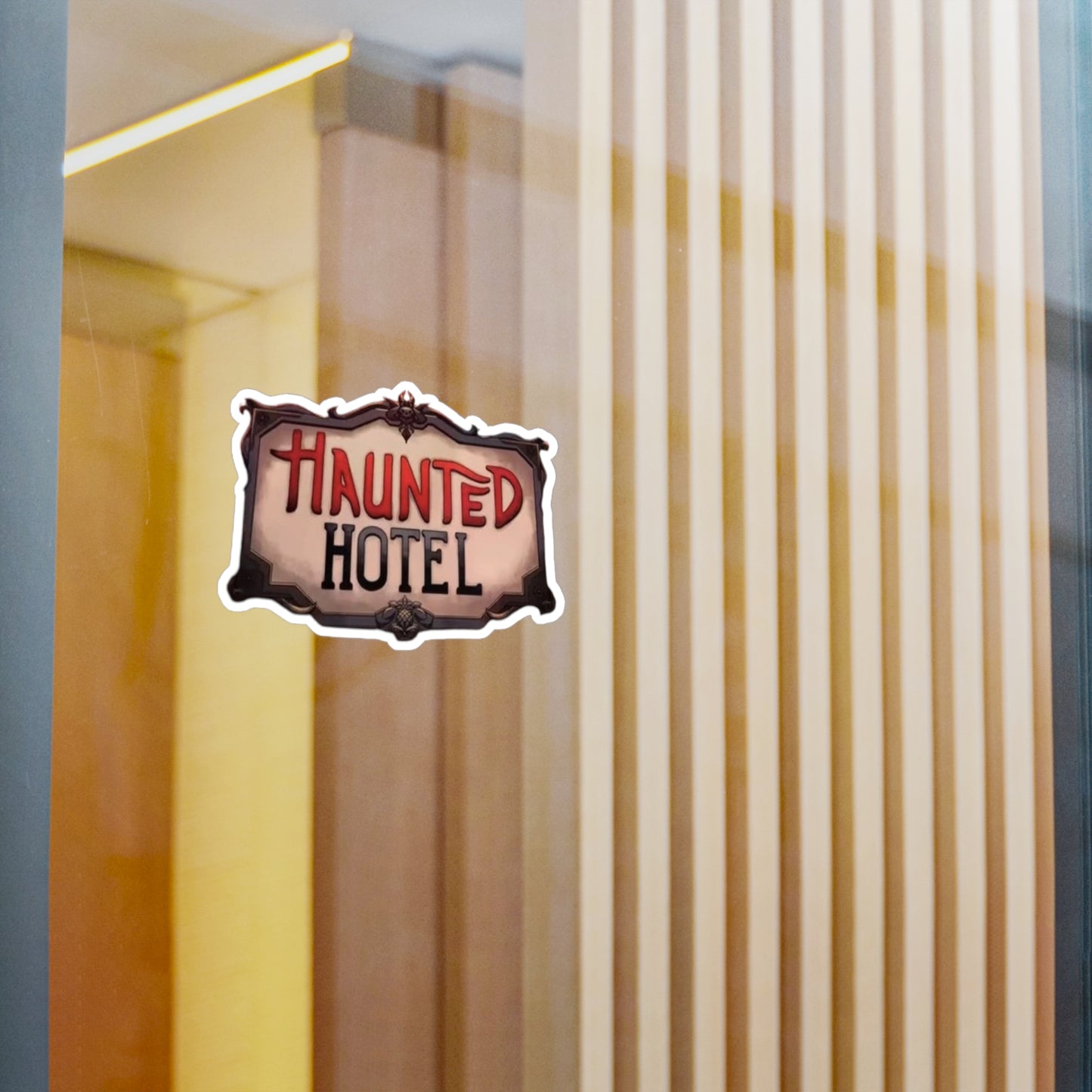 Haunted Hotel Logo Sticker
