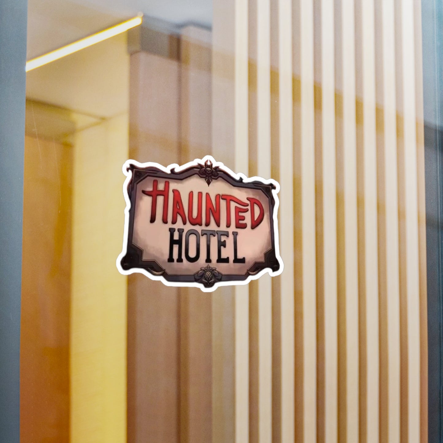Haunted Hotel Logo Sticker