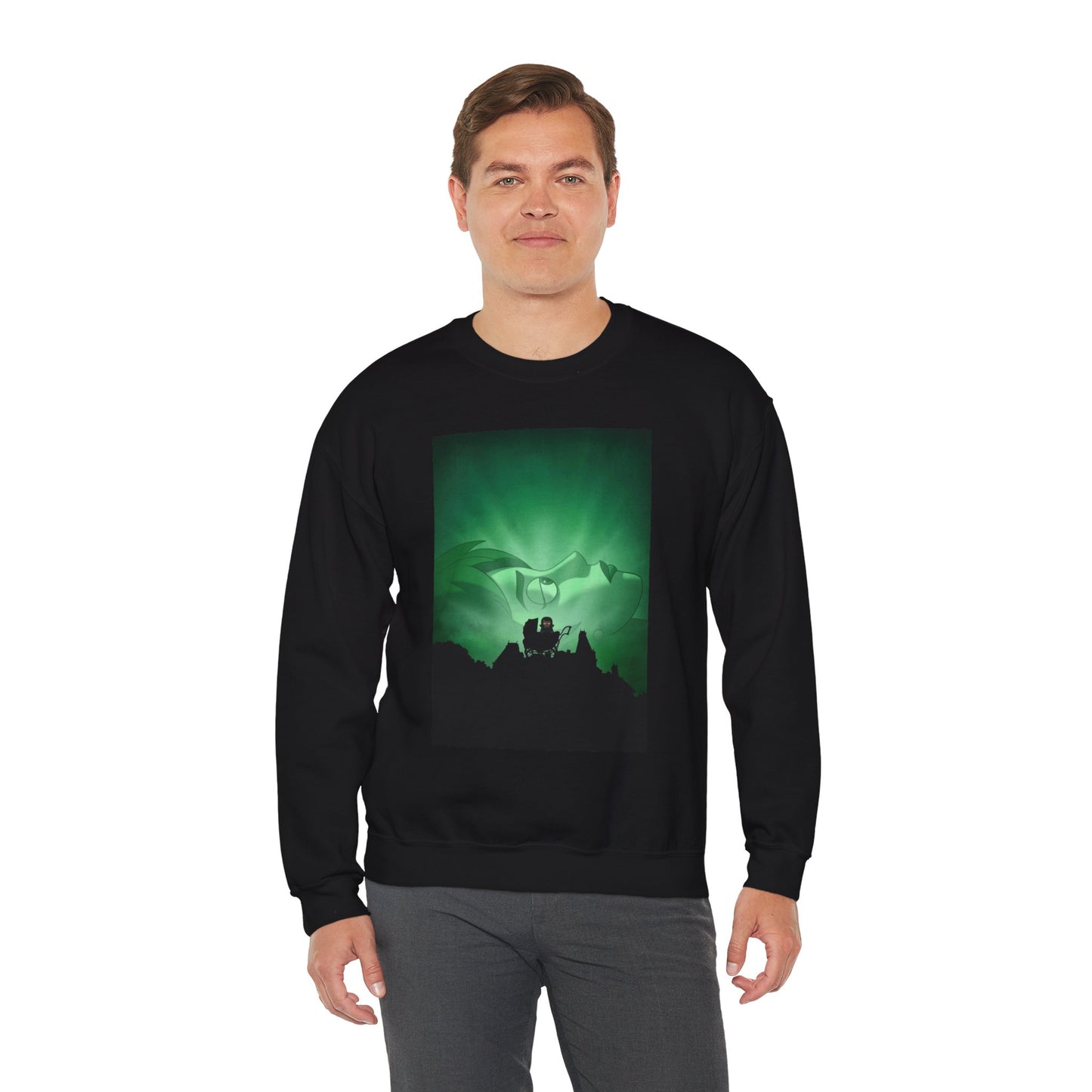 Haunted Hotel Creepy Sweatshirt Black
