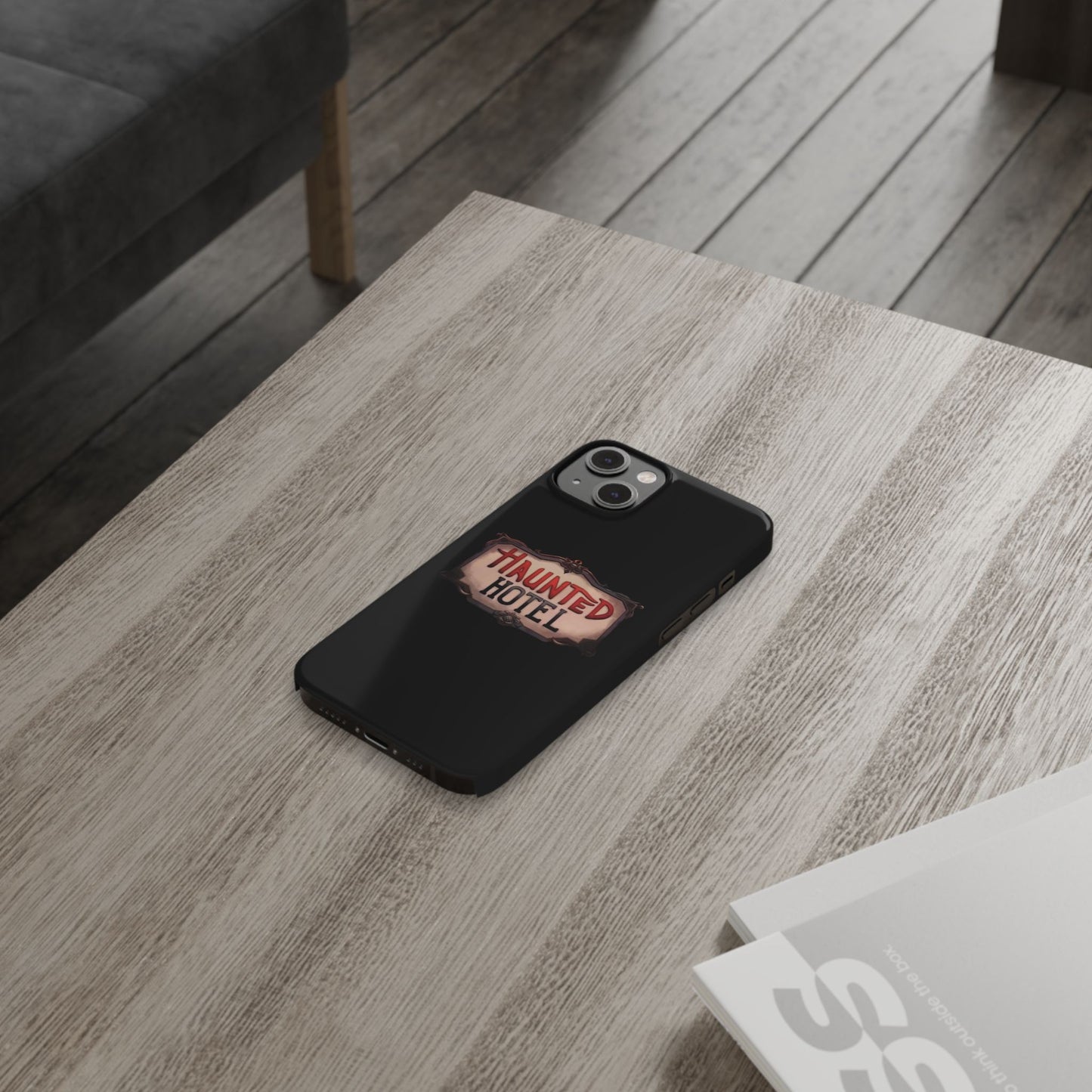 Haunted Hotel iPhone Logo Case Black