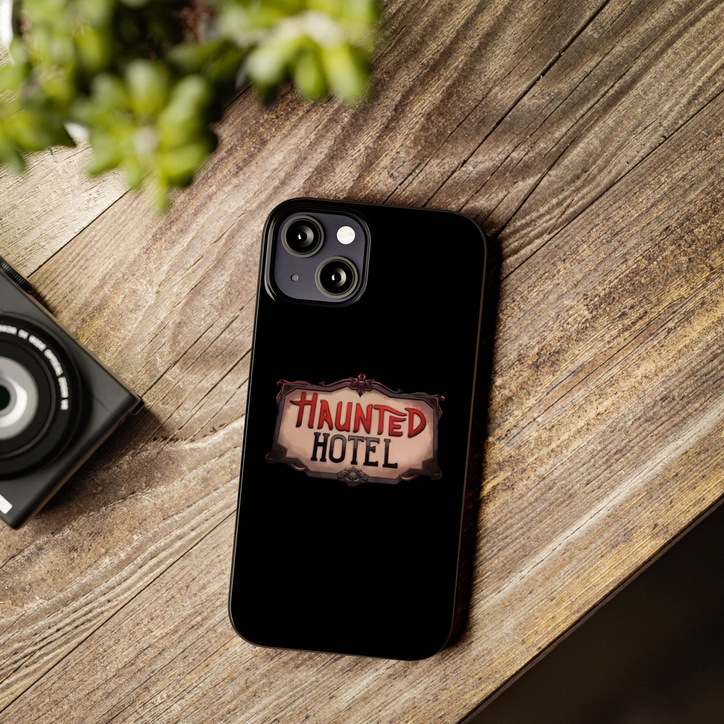 Haunted Hotel iPhone Logo Case Black