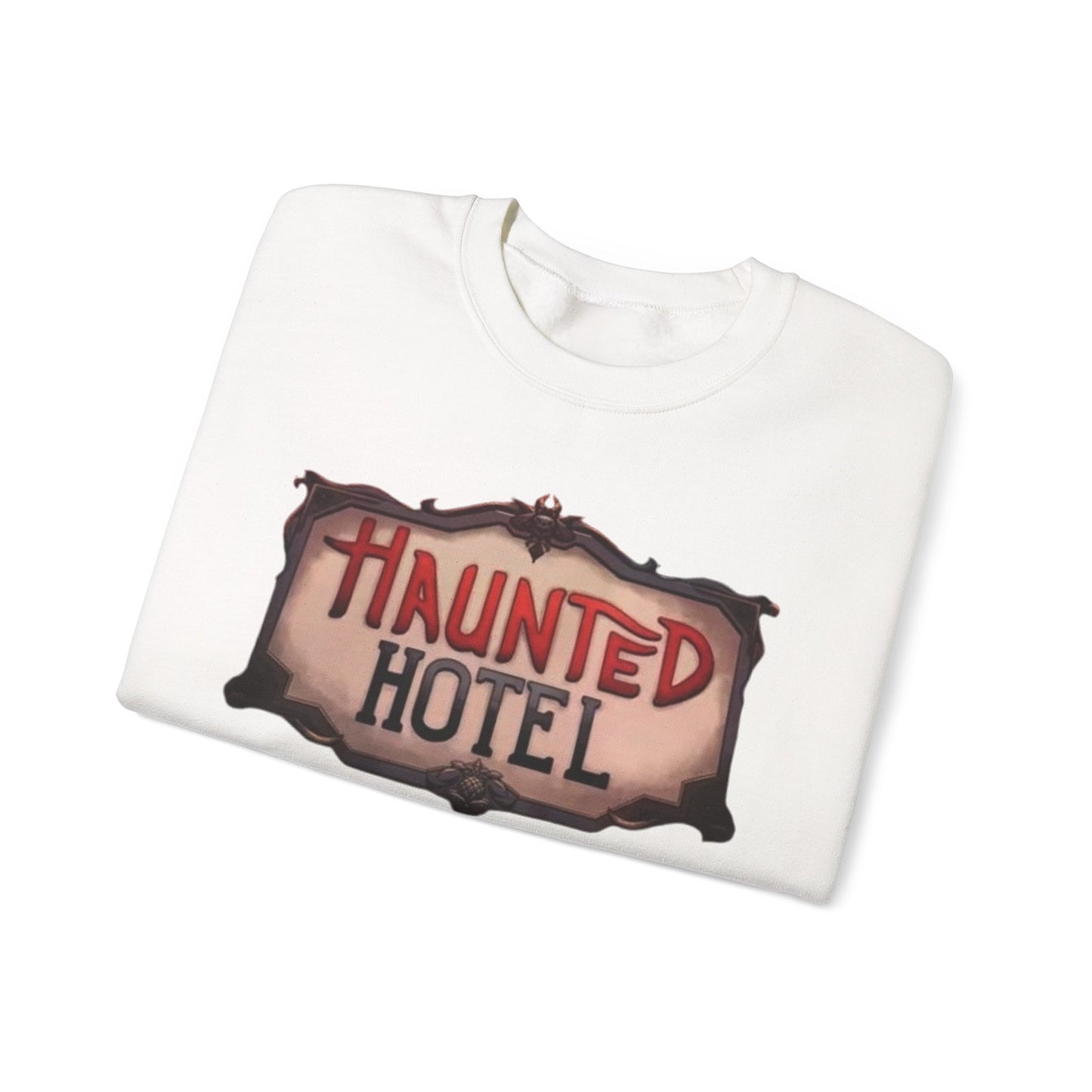Haunted Hotel Logo Sweatshirt White
