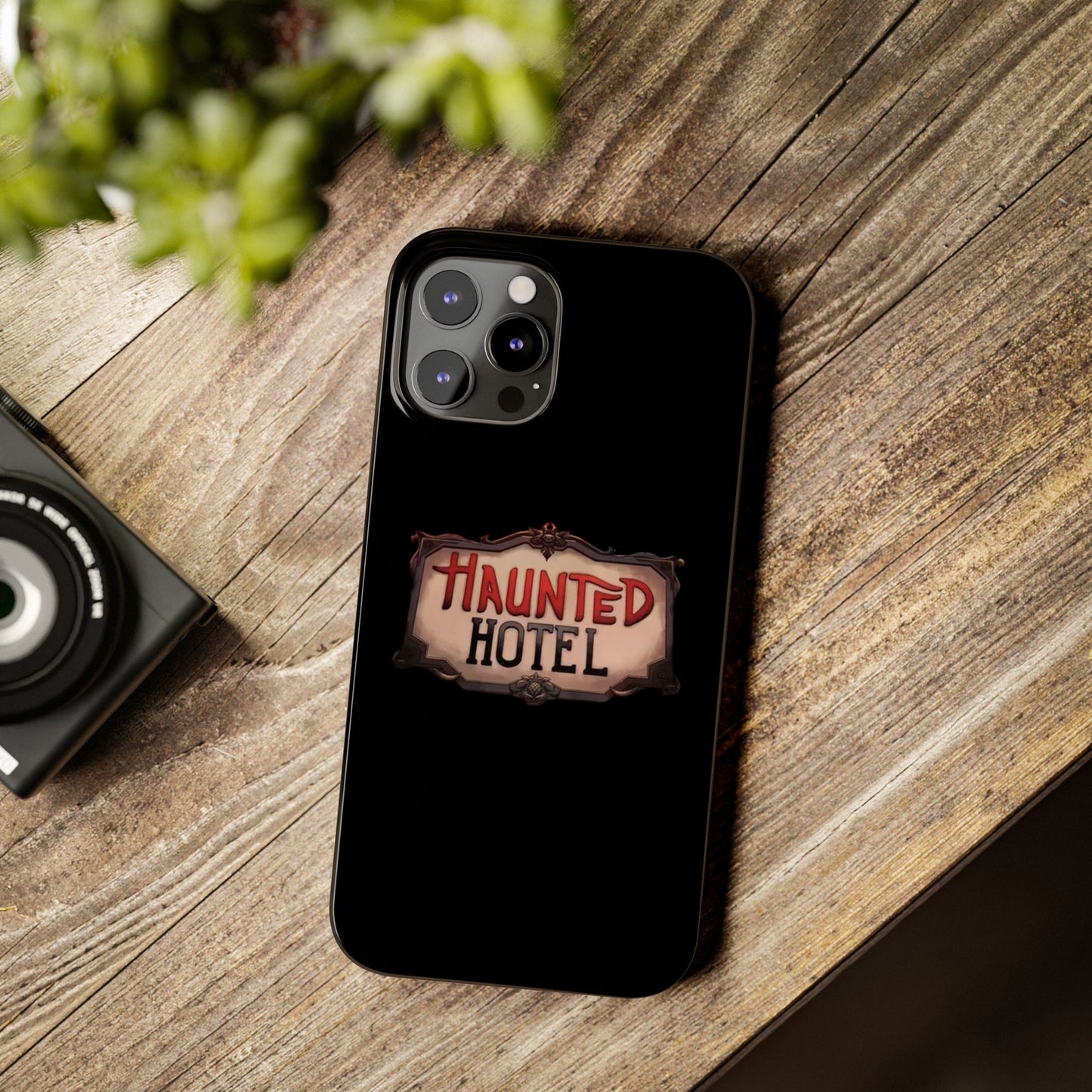 Haunted Hotel iPhone Logo Case Black