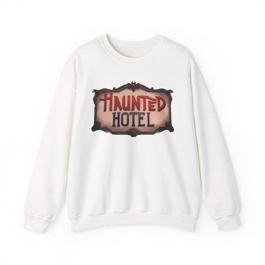Haunted Hotel Logo Sweatshirt White