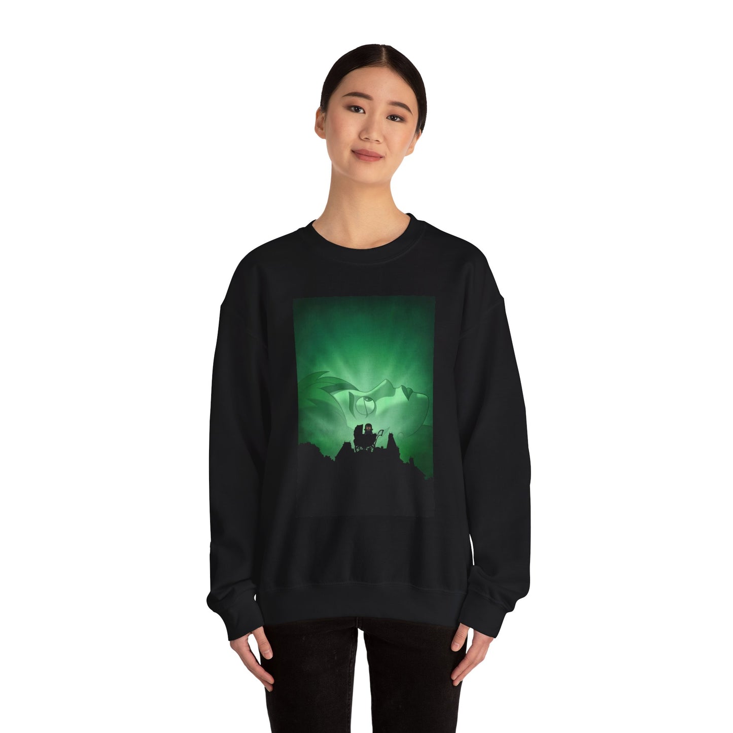 Haunted Hotel Creepy Sweatshirt Black