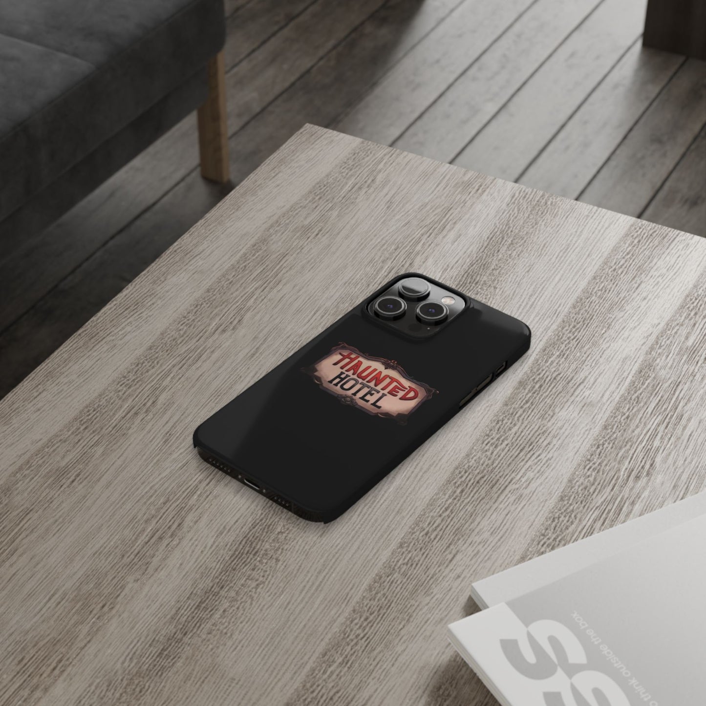Haunted Hotel iPhone Logo Case Black