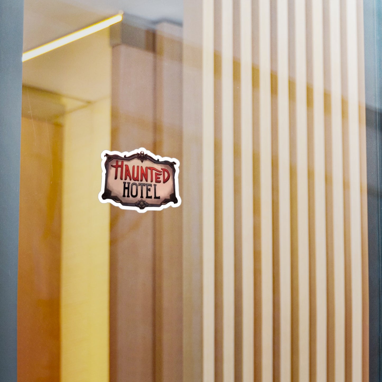 Haunted Hotel Logo Sticker