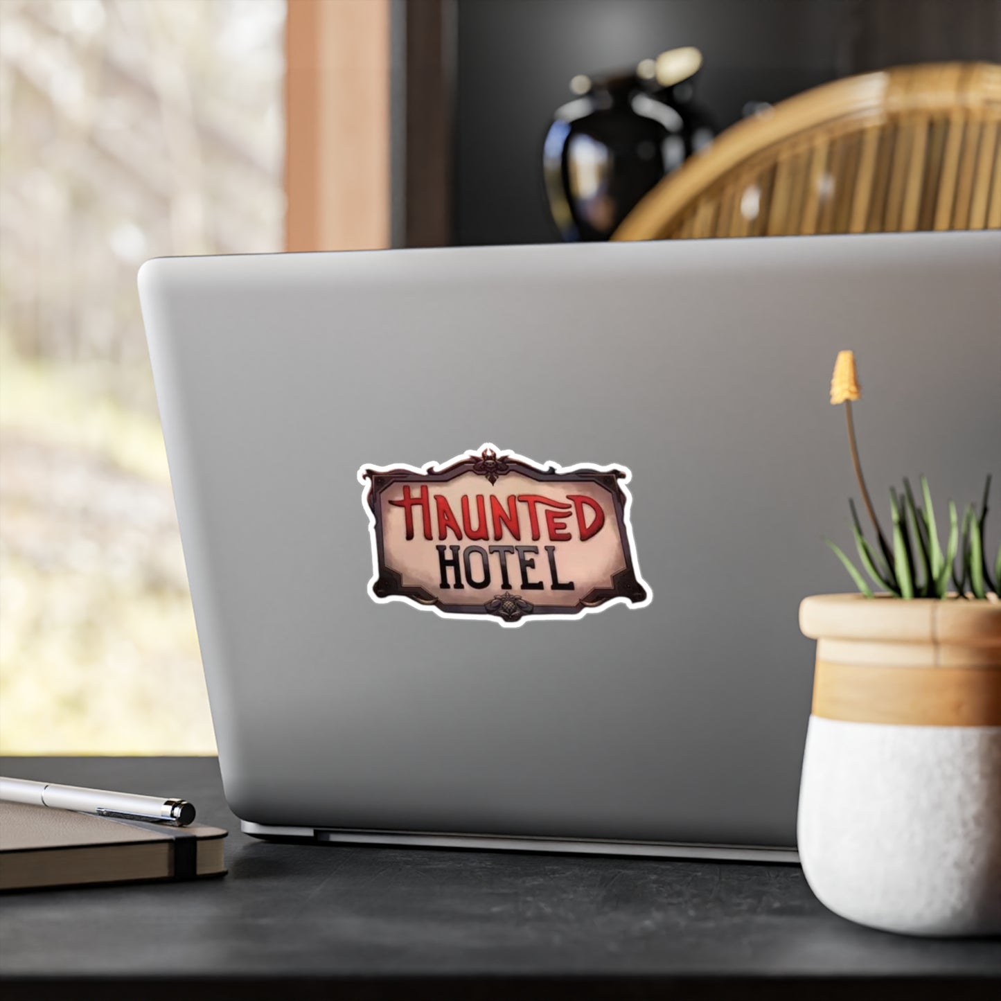 Haunted Hotel Logo Sticker