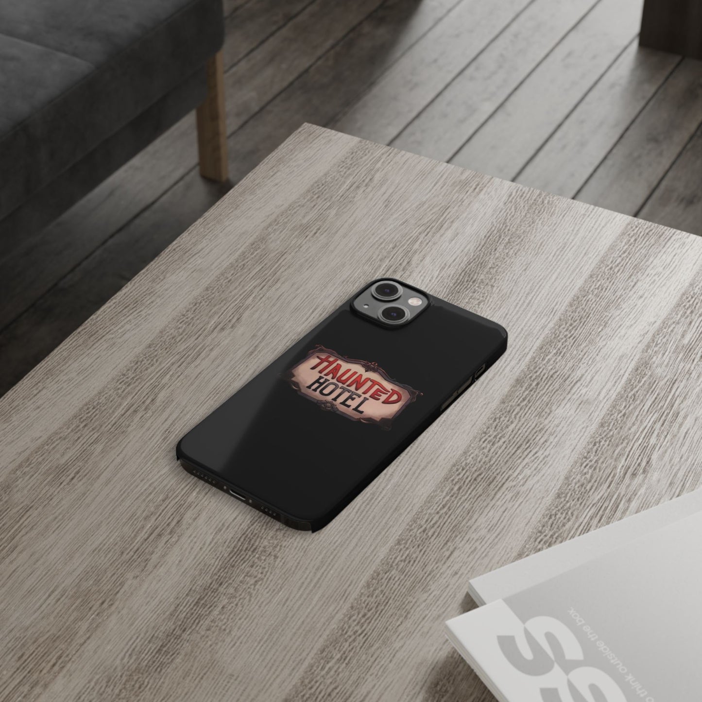 Haunted Hotel iPhone Logo Case Black