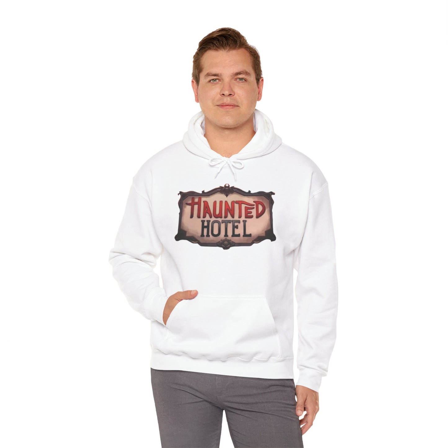 Haunted Hotel Logo Hoodie White