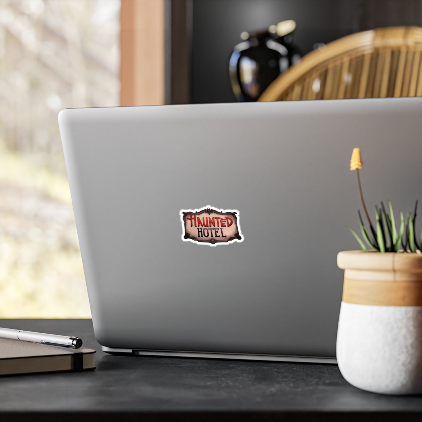 Haunted Hotel Logo Sticker
