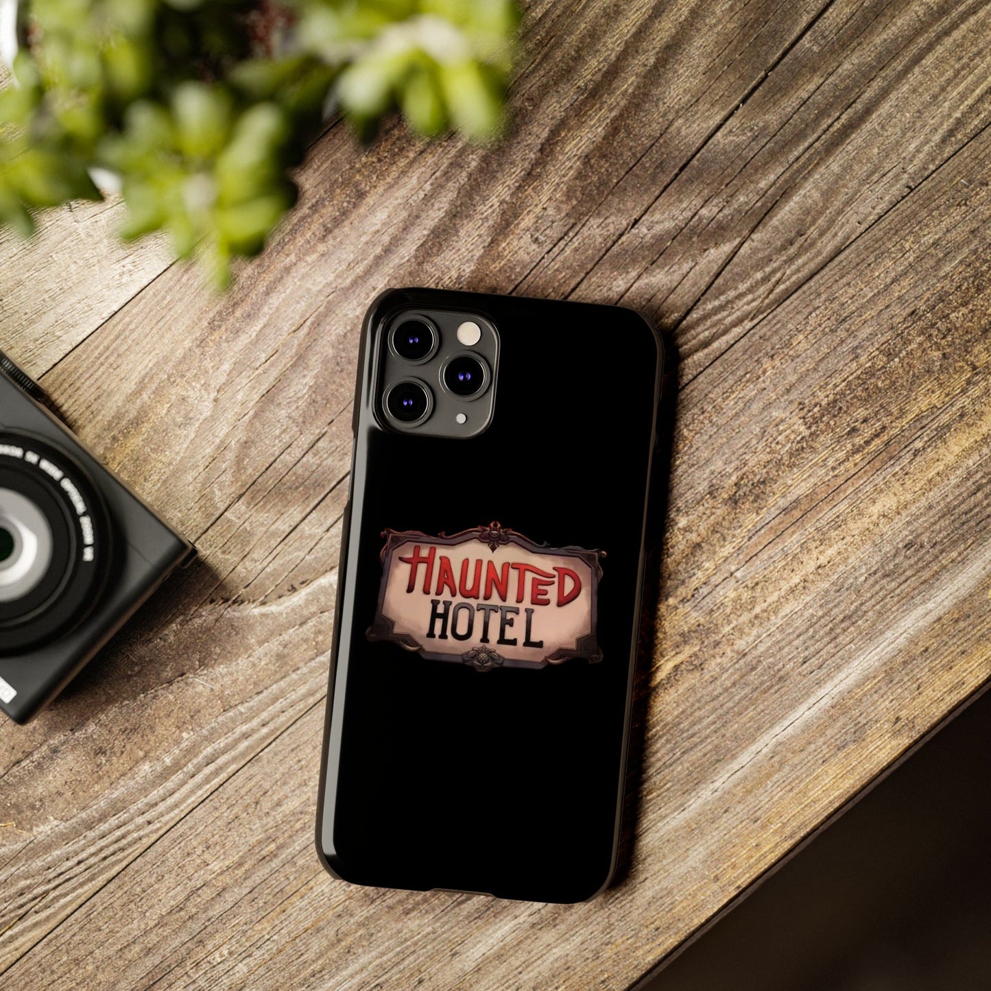 Haunted Hotel iPhone Logo Case Black