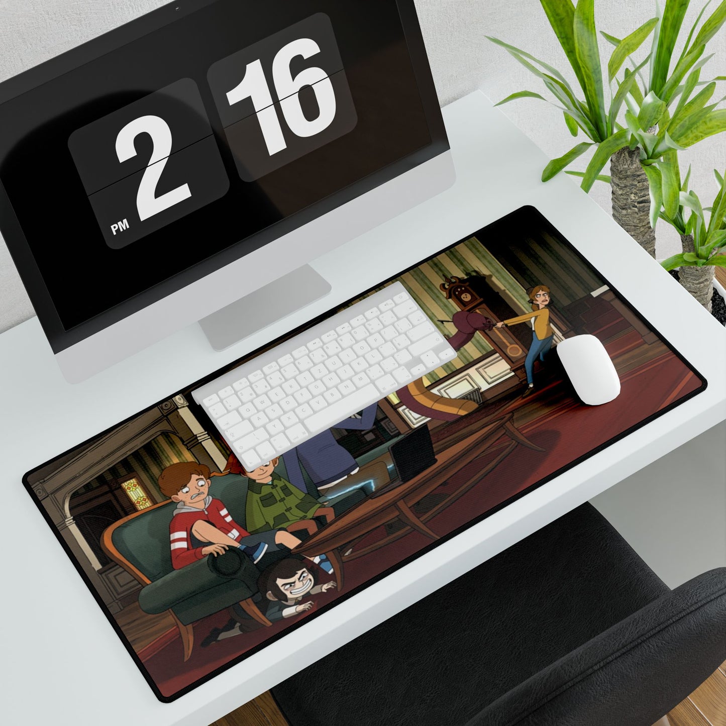 Haunted Hotel Family Desk Mat