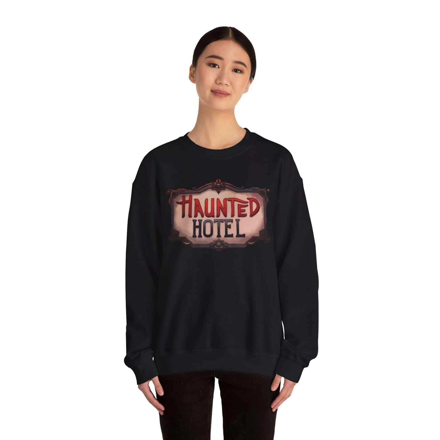 Haunted Hotel Logo Sweatshirt Black