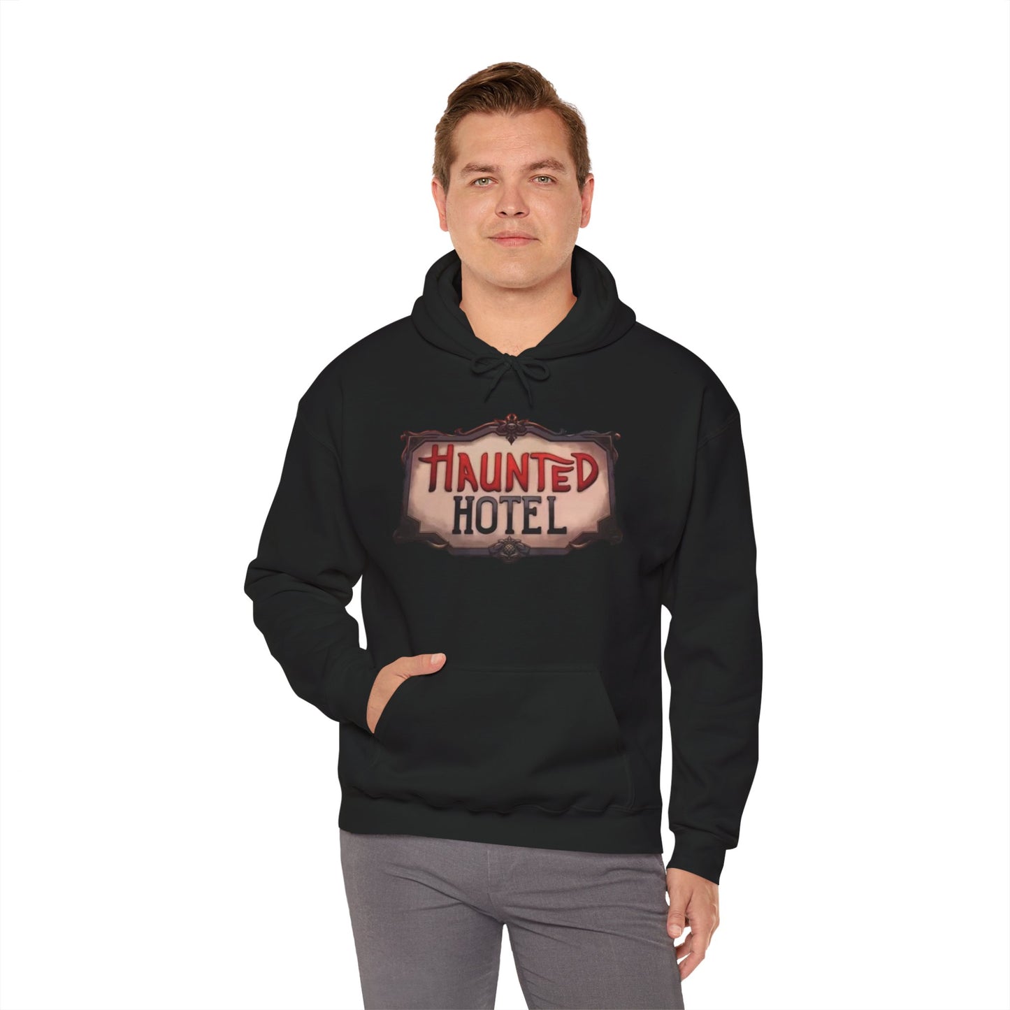 Haunted Hotel Logo Hoodie Black