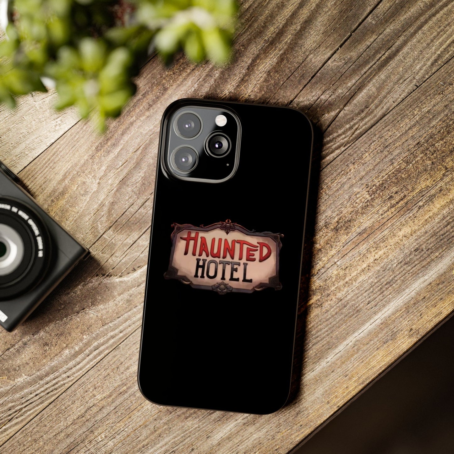 Haunted Hotel iPhone Logo Case Black