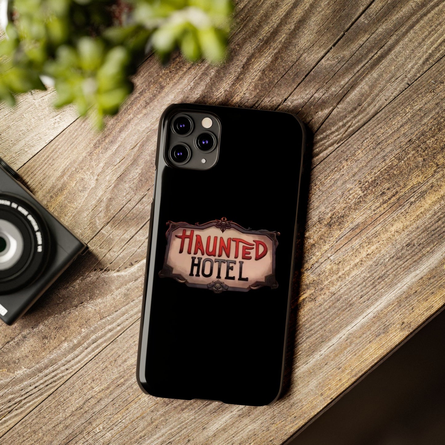 Haunted Hotel iPhone Logo Case Black