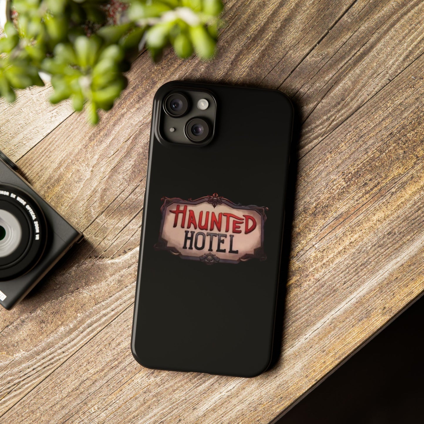 Haunted Hotel iPhone Logo Case Black