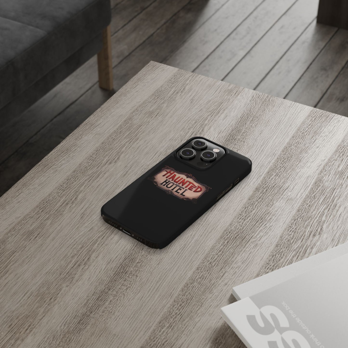 Haunted Hotel iPhone Logo Case Black