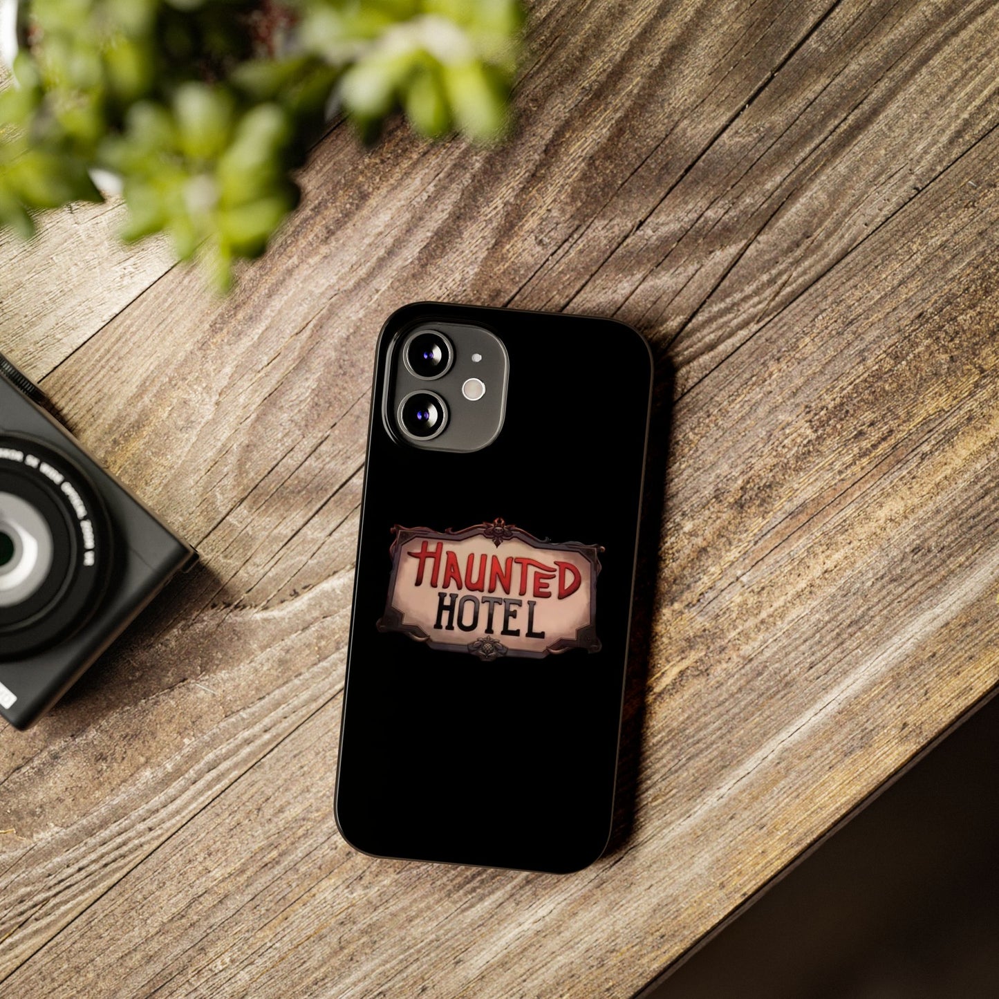 Haunted Hotel iPhone Logo Case Black