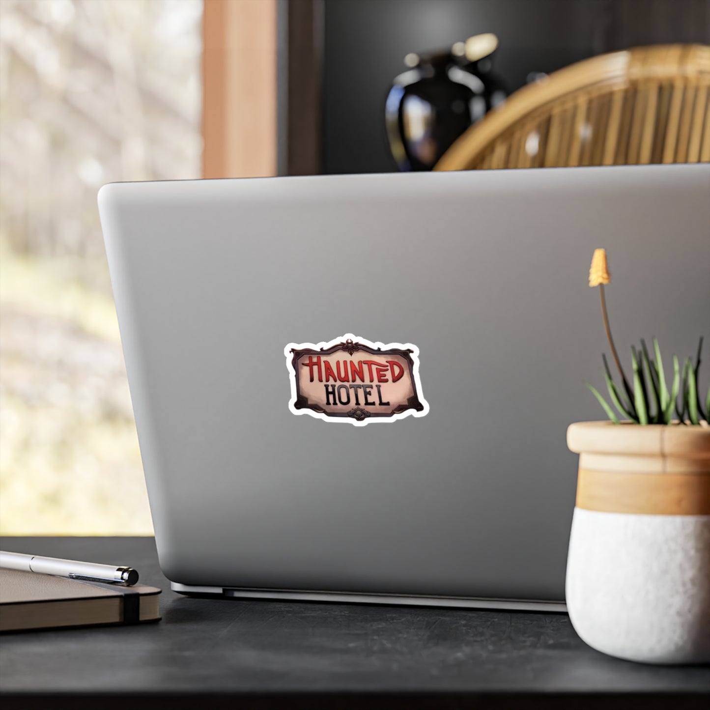 Haunted Hotel Logo Sticker
