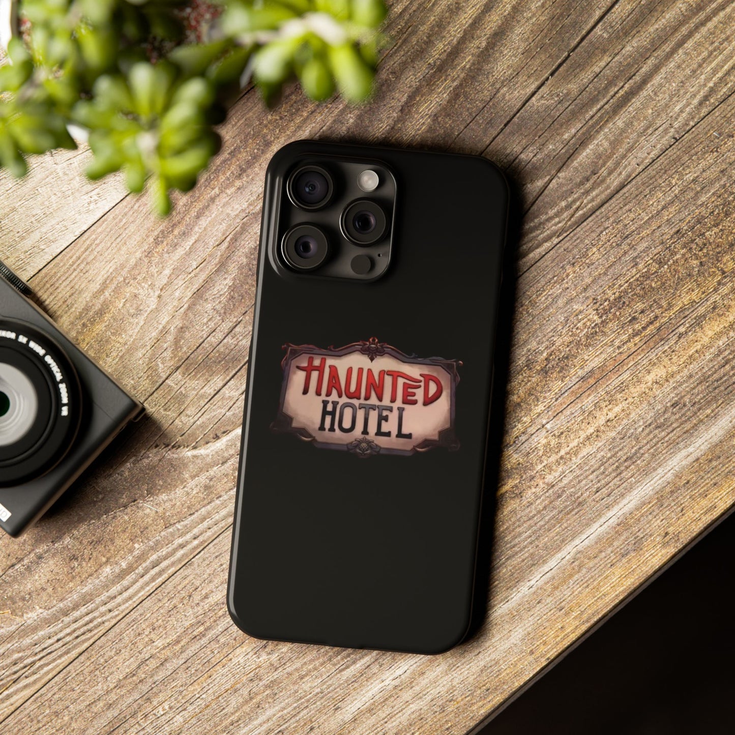 Haunted Hotel iPhone Logo Case Black