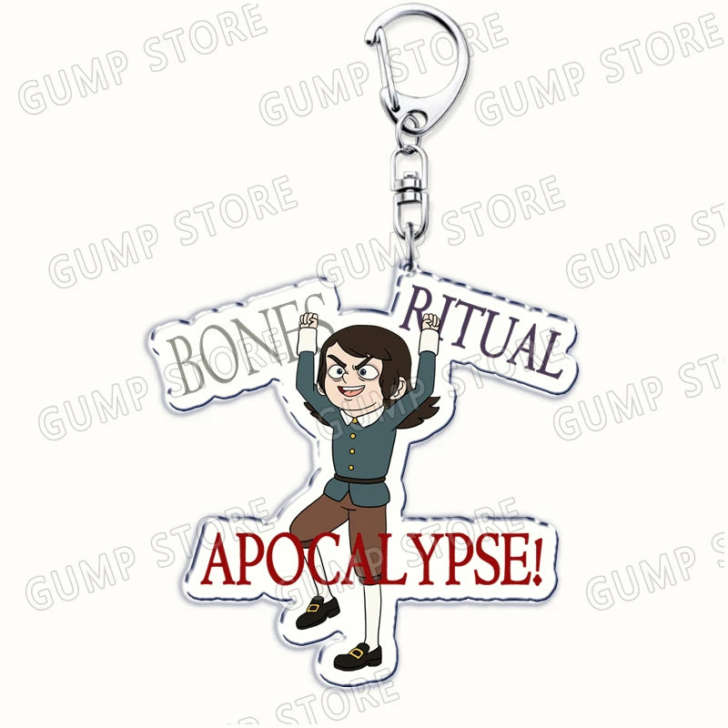 Haunted Hotel Bones Ritual Apocalypse Keychain